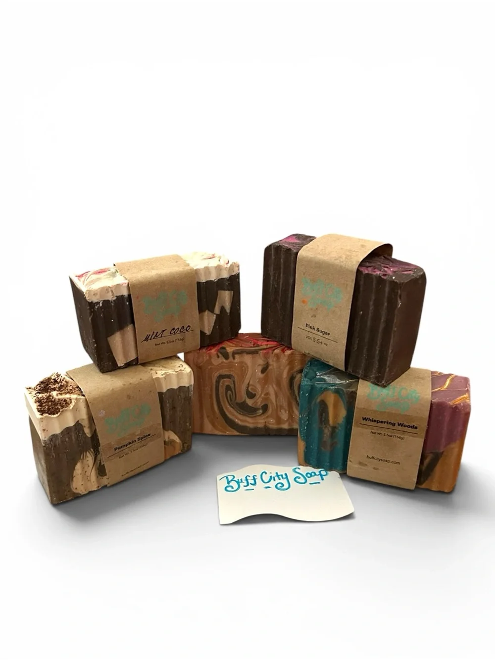 BUFF CITY SOAP CO Handmade soap 5 full bars unused